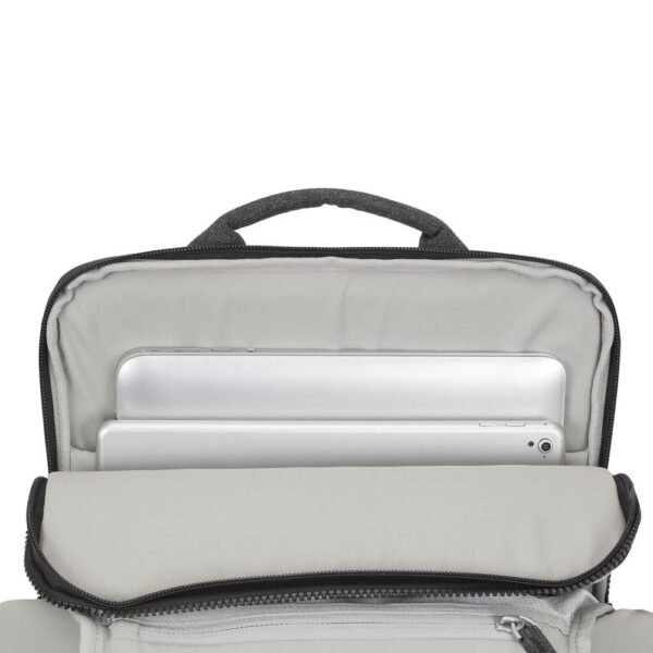 NB BACKPACK LANTAU 15.6"/8861 BLACK MELANGE RIVACASE - Image 3