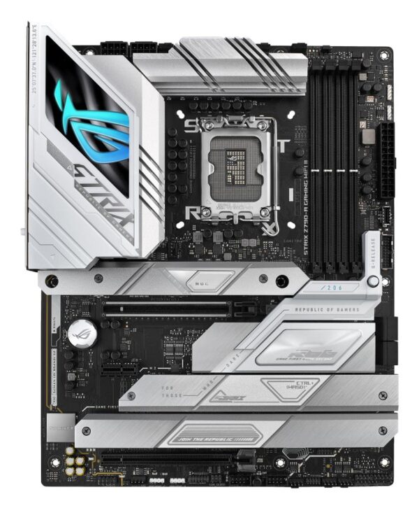 Mainboard|ASUS|Intel Z790|LGA1700|ATX|Memory DDR5|Memory slots 4|1xPCI-Express 3.0 1x|1xPCI-Express 4.0 16x|1xPCI-Express 5.0 16x|5xM.2|1xHDMI|1xDisplayPort|4xUSB 2.0|6xUSB 3.2|2xUSB-C|1xOptical S/PDIF|1xRJ45|2xAudio port|STRIXZ790-AGAMWIFIII - Image 2