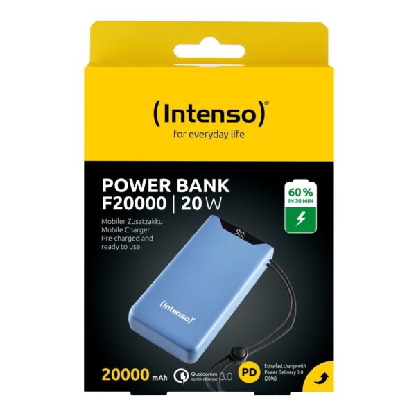 POWER BANK USB 20000MAH QC3.0/BLUE F20000 7332055 INTENSO - Image 4