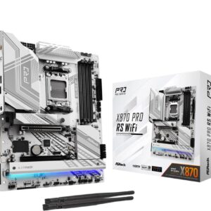 Mainboard|ASROCK|AMD X870|SAM5|ATX|Memory DDR5|Memory slots 4|1xPCI-Express 4.0 16x|1xPCI-Express 5.0 16x|4xM.2|1xHDMI|6xUSB 2.0|4xUSB 3.2|2xUSB-C|1xOptical S/PDIF|1xRJ45|2xAudio port|X870PRORSWIFI