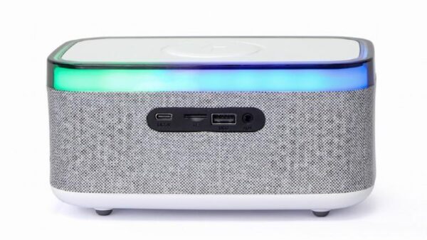 MOBILE CHARGER WRL&ALARM CLOCK/DAC-SPKBT-QC15-GR GEMBIRD - Image 4