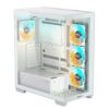 Case|GIGABYTE|MidiTower|Case product features Transparent panel|ATX|MicroATX|MiniITX|Colour White|GB-C500PIST - Image 6