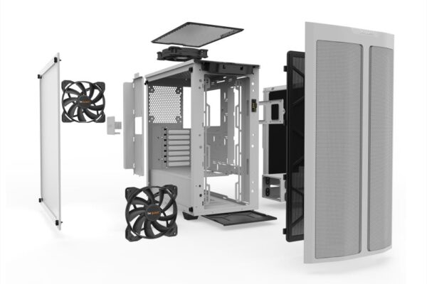 Case|BE QUIET|PURE BASE 500DX|MidiTower|Not included|ATX|MicroATX|MiniITX|Colour White|BGW38 - Image 4