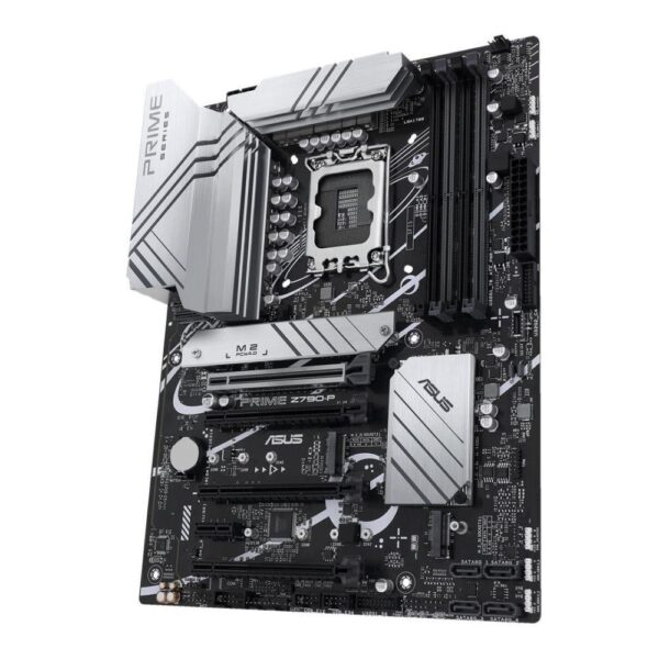Mainboard|ASUS|Intel Z790|LGA1700|ATX|Memory DDR5|Memory slots 4|1xPCI-Express 3.0 1x|3xPCI-Express 4.0 16x|1xPCI-Express 5.0 16x|3xM.2|1xHDMI|1xDisplayPort|4xUSB 2.0|3xUSB 3.2|1xUSB-C|1xPS/2|1xRJ45|3xAudio port|PRIMEZ790-P - Image 2