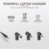 NB ACC AC ADAPTER 90W MAXO//HP BLACK 23393 TRUST - Image 3