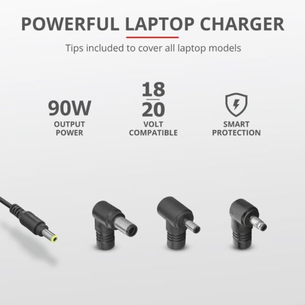 NB ACC AC ADAPTER 90W MAXO//HP BLACK 23393 TRUST - Image 3