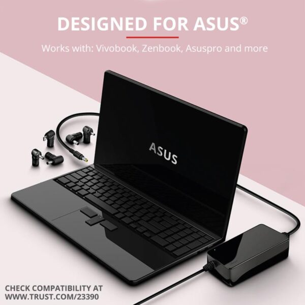 NB ACC AC ADAPTER 90W MAXO//ASUS BLACK 23390 TRUST - Image 2