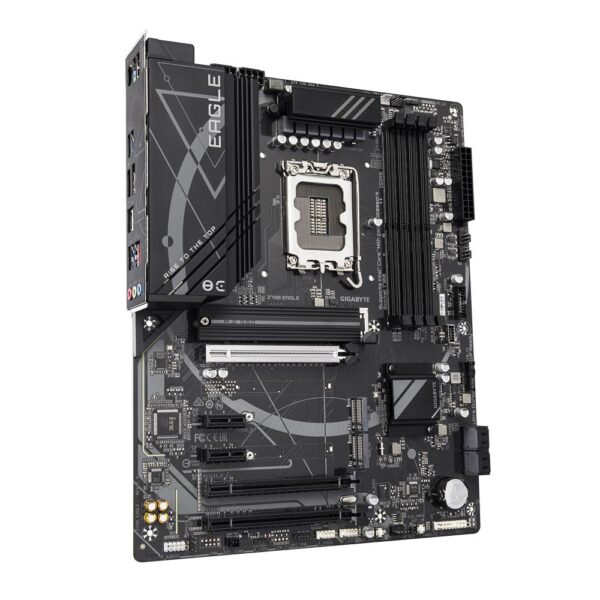 Mainboard|GIGABYTE|Intel Z790|LGA1700|ATX|Memory DDR5|Memory slots 4|3xPCI-Express 3.0 1x|1xPCI-Express 4.0 4x	|1xPCI-Express 5.0 16x|3xM.2|1xHDMI|1xDisplayPort|6xUSB 2.0|6xUSB 3.2|1xUSB-C|1xPS/2|1xOptical S/PDIF|1xRJ45|3xAudio port|Z790EAGLE1.0 - Image 3