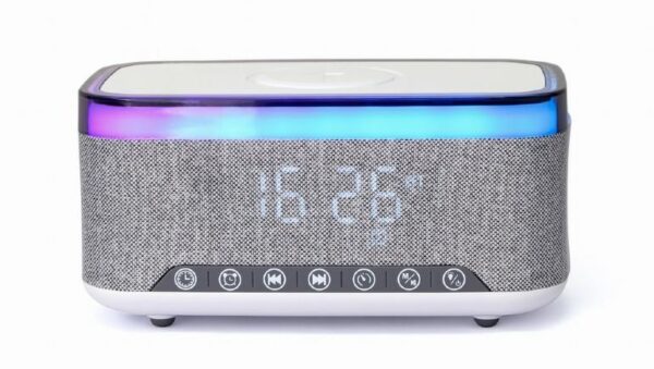 MOBILE CHARGER WRL&ALARM CLOCK/DAC-SPKBT-QC15-GR GEMBIRD - Image 3
