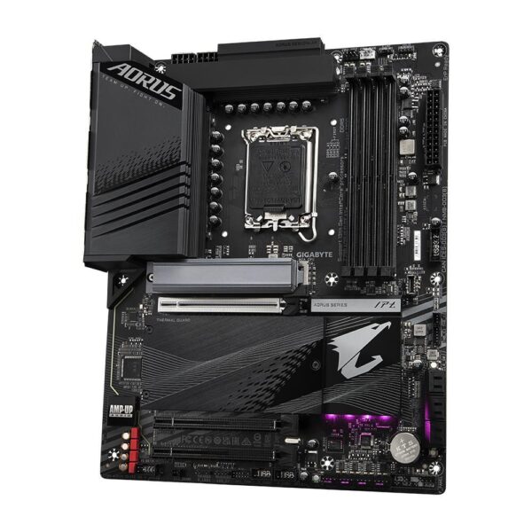 Mainboard|GIGABYTE|Intel Z790|LGA1700|ATX|Memory DDR5|Memory slots 4|1xPCI-Express 3.0 16x|1xPCI-Express 4.0 16x|1xPCI-Express 5.0 16x|4xM.2|1xHDMI|1xDisplayPort|4xUSB 2.0|5xUSB 3.2|1xUSB-C|1xOptical S/PDIF|1xRJ45|2xAudio port|Z790AORUSELITEAX1.1 - Image 4