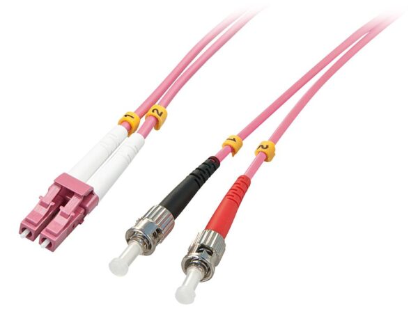CABLE FIBRE OPTIC LC/ST OM4/1M 46350 LINDY