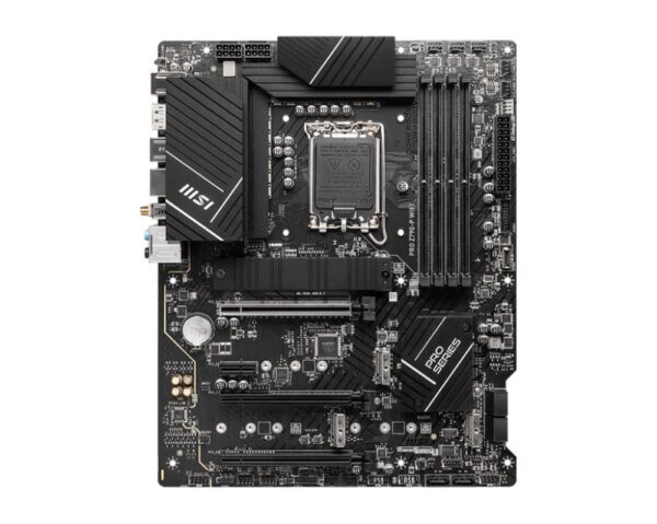 Mainboard|MSI|Intel Z790|LGA1700|ATX|Memory DDR5|Memory slots 4|1xPCI-Express 1x|3xPCI-Express 16x|4xM.2|1xHDMI|1xDisplayPort|4xUSB 2.0|3xUSB 3.2|1xUSB-C|1xPS/2|6xAudio port|PROZ790-PWIFI - Image 2