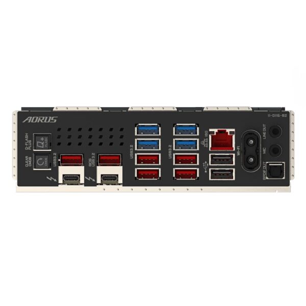 Mainboard|GIGABYTE|Intel Z890|LGA1851|ATX|Memory DDR5|Memory slots 4|1xPCI-Express 4.0 1x|1xPCI-Express 4.0 4x	|1xPCI-Express 5.0 16x|5xM.2|2xUSB 2.0|8xUSB 3.2|2xUSB-C w/Thunderbolt|1xOptical S/PDIF|1xRJ45|2xAudio port|Z890AORUSMASTER - Image 5