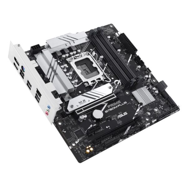 Mainboard|ASUS|Intel B760 Express|LGA1700|Micro-ATX|Memory DDR5|Memory slots 4|1xPCI-Express 4.0 1x|2xPCI-Express 4.0 16x|2xM.2|1xHDMI|1xDisplayPort|4xUSB 2.0|2xUSB 3.2|1xPS/2|1xRJ45|3xAudio port|PRIMEB760M-PLUS - Image 5