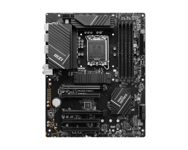 Mainboard|MSI|Intel B760 Express|LGA1700|ATX|Memory DDR4|Memory slots 4|5xPCI-Express 5.0 16x|2xM.2|1xHDMI|1xDisplayPort|2xUSB 2.0|2xUSB 3.2|1xUSB-C|1xOptical S/PDIF|1xRJ45|5xAudio port|PROB760-PDDR4II - Image 2