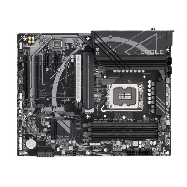 Mainboard|GIGABYTE|Intel Z790|LGA1700|ATX|Memory DDR5|Memory slots 4|2xPCI-Express 3.0 1x|1xPCI-Express 3.0 16x|1xPCI-Express 4.0 16x|1xPCI-Express 5.0 16x|3xM.2|1xHDMI|1xDisplayPort|2xUSB 2.0|5xUSB 3.2|1xUSB-C|1xPS/2|1xRJ45|3xAudio port|Z790EAGLEAX - Image 4