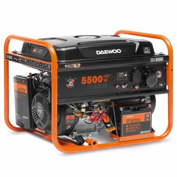 PETROL GENERATOR 5.5KW 230V/GDA 6500E DAEWOO