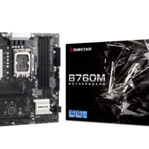 Mainboard|BIOSTAR|Intel B760 Express|LGA1700|Micro-ATX|Memory DDR5|Memory slots 4|1xPCI-Express 3.0 1x|1xPCI-Express 3.0 16x|1xPCI-Express 4.0 16x|2xM.2|1x15pin D-sub|1xDVI-D|1xHDMI|1xDisplayPort|2xUSB 2.0|3xUSB 3.2|1xRJ45|3xAudio port|B760MZ-EPRO