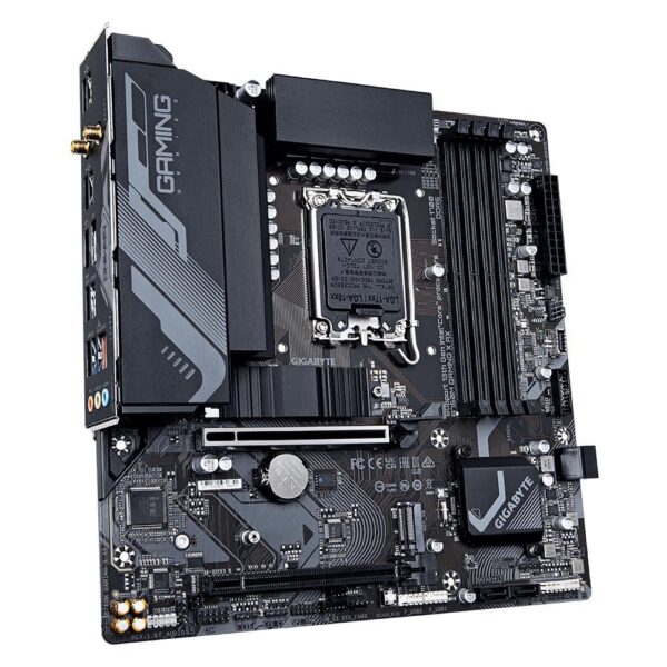 Mainboard|GIGABYTE|Intel B760 Express|LGA1700|Micro-ATX|Memory DDR5|Memory slots 4|1xPCI-Express 4.0 16x|1xM.2|1xHDMI|1xDisplayPort|5xUSB 2.0|3xUSB 3.2|1xRJ45|3xAudio port|B760MGAMINGXAX1.1 - Image 3