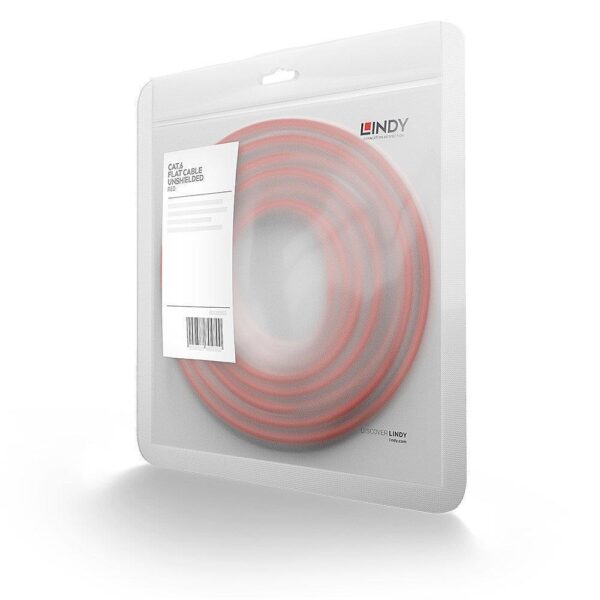 CABLE CAT6 U/UTP 0.3M/RED 47510 LINDY - Image 3