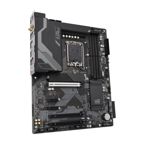Mainboard|GIGABYTE|Intel Z790|LGA1700|ATX|Memory DDR5|Memory slots 4|2xPCI-Express 3.0 1x|1xPCI-Express 3.0 16x|1xPCI-Express 4.0 16x|1xPCI-Express 5.0 16x|3xM.2|1xHDMI|1xDisplayPort|4xUSB 2.0|5xUSB 3.2|1xUSB-C|1xRJ45|3xAudio port|Z790UDAX1.1 - Image 2