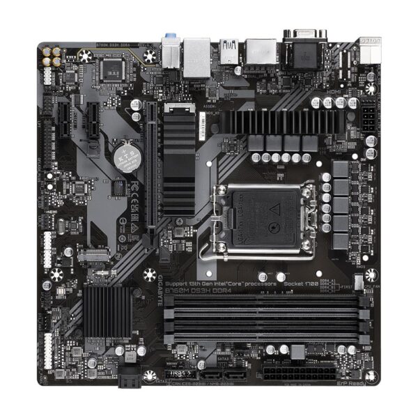 Mainboard|GIGABYTE|Intel B760 Express|LGA1700|Micro-ATX|Memory DDR4|Memory slots 4|2xPCI-Express 3.0 1x|1xPCI-Express 4.0 16x|2xM.2|1x15pin D-sub|1xHDMI|2xDisplayPort|2xUSB 2.0|3xUSB 3.2|1xUSB-C|1xPS/2|1xRJ45|3xAudio port|B760MDS3HDDR4 - Image 3