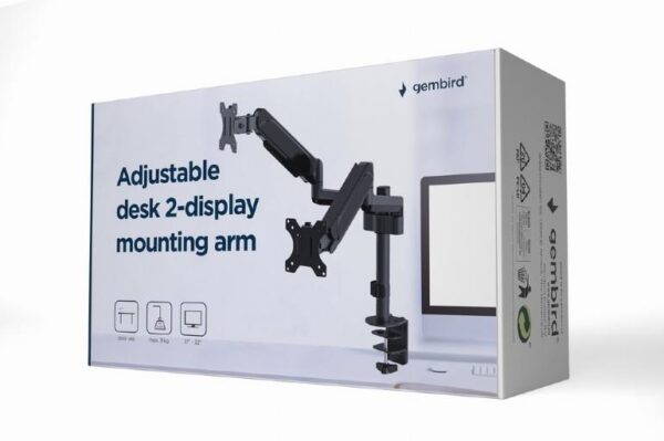 DISPLAY ACC MOUNTING ARM/17-32" MA-DA2P-01 GEMBIRD - Image 3