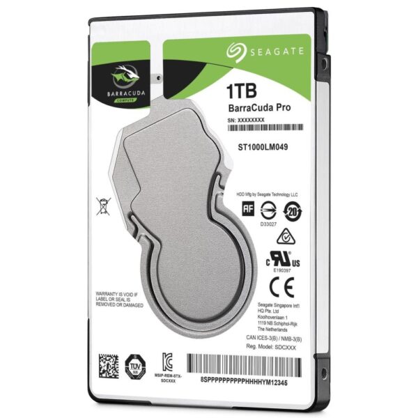 HDD|SEAGATE|Barracuda Pro|1TB|SATA 3.0|128 MB|7200 rpm|Discs/Heads 1/2|2,5"|Thickness 7mm|ST1000LM049 - Image 2