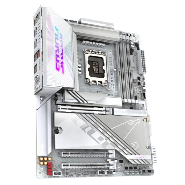 Mainboard|GIGABYTE|Intel Z890|LGA1851|ATX|Memory DDR5|Memory slots 4|1xPCI-Express 4.0 1x|1xPCI-Express 4.0 4x	|1xPCI-Express 5.0 16x|5xM.2|4xUSB 2.0|6xUSB 3.2|2xUSB-C w/Thunderbolt|1xOptical S/PDIF|1xRJ45|2xAudio port|Z890AORUSPROICE - Image 3