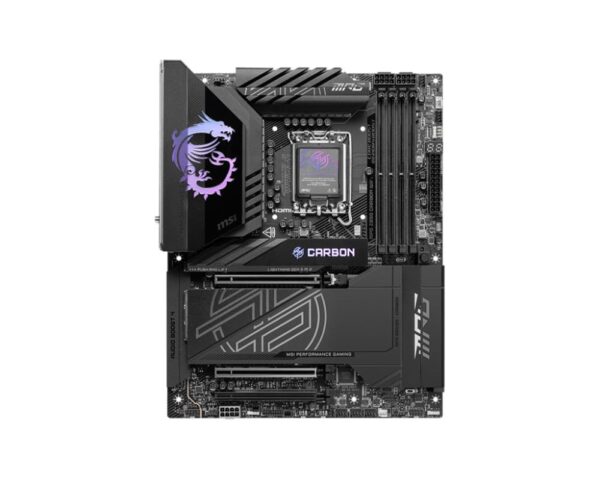 Mainboard|MSI|Intel Z890|LGA1851|ATX|Memory DDR5|Memory slots 4|1xPCI-Express 4.0 4x	|1xPCI-Express 5.0 8x|1xPCI-Express 5.0 16x|5xM.2|1xHDMI|10xUSB 3.2|1xUSB-C|2xUSB-C w/Thunderbolt|1xOptical S/PDIF|2xRJ45|2xAudio port|MPGZ890CARBONWIFI - Image 2
