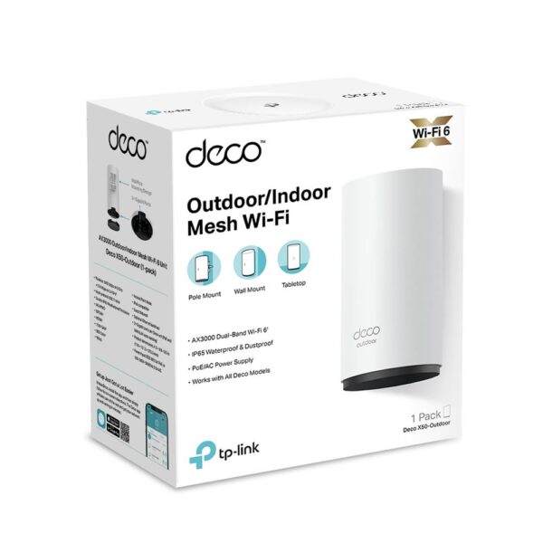 WRL MESH ROUTER 3000MBPS/DECO X50-OUTDOOR 1-PK TP-LINK - Image 5
