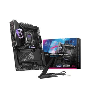 Mainboard|MSI|Intel Z890|LGA1851|ATX|Memory DDR5|Memory slots 4|1xPCI-Express 4.0 4x	|1xPCI-Express 5.0 8x|1xPCI-Express 5.0 16x|5xM.2|1xHDMI|10xUSB 3.2|1xUSB-C|2xUSB-C w/Thunderbolt|1xOptical S/PDIF|2xRJ45|2xAudio port|MPGZ890CARBONWIFI