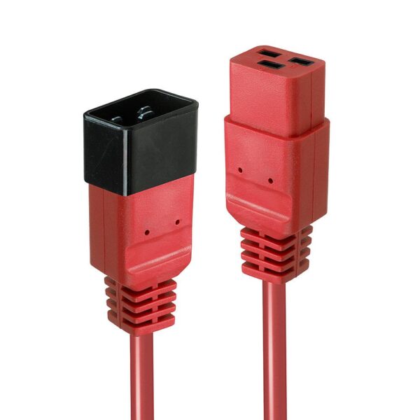 CABLE POWER IEC EXTENSION 1M/RED 30123 LINDY - Image 3