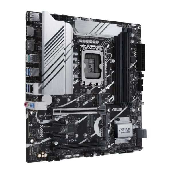 Mainboard|ASUS|Intel Z790|LGA1700|Micro-ATX|Memory DDR5|Memory slots 4|2xPCI-Express 4.0 1x|1xPCI-Express 4.0 16x|1xPCI-Express 5.0 16x|3xM.2|1xHDMI|1xDisplayPort|2xUSB 2.0|5xUSB 3.2|1xUSB-C|1xRJ45|3xAudio port|PRIMEZ790M-PLUS - Image 3