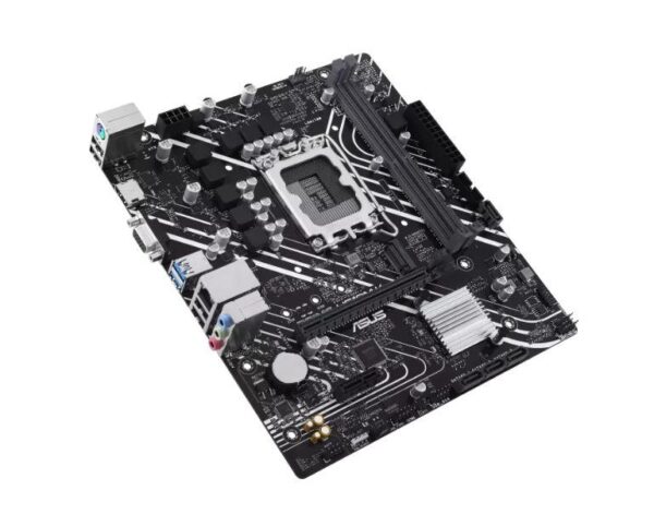 Mainboard|ASUS|Intel H610|LGA1700|Micro-ATX|Memory DDR5|Memory slots 2|1xPCI-Express 3.0 1x|1xPCI-Express 4.0 16x|1xM.2|1x15pin D-sub|1xHDMI|4xUSB 2.0|2xUSB 3.2|1xPS/2|1xRJ45|3xAudio port|PRIMEH610M-K - Image 4