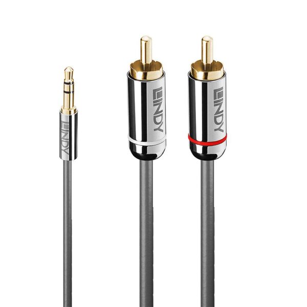 CABLE AUDIO 3.5MM TO PHONO 2M/CROMO 35334 LINDY - Image 2