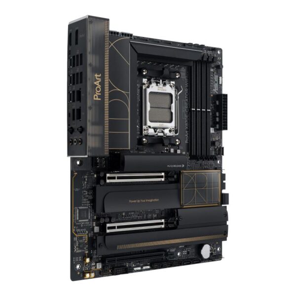 Mainboard|ASUS|AMD X870E|SAM5|ATX|Memory DDR5|Memory slots 4|3xPCI-Express 4.0 16x|2xPCI-Express 5.0 16x|4xM.2|1xHDMI|1xDisplayPort|1xUSB 2.0|7xUSB 3.2|3xUSB-C|1xRJ45|3xAudio port|PROARTX870E-CREATORWIFI - Image 3