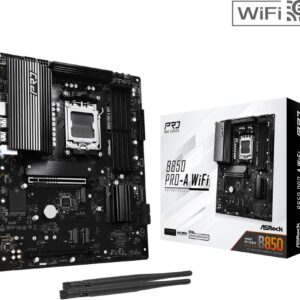 Mainboard|ASROCK|AMD B850|SAM5|ATX|Memory DDR5|Memory slots 4|1xPCI-Express 4.0 16x|1xPCI-Express 5.0 16x|1xM.2|1xHDMI|1xAudio-In|1xAudio-Out|1xMicrophone|6xUSB 2.0|4xUSB 3.2|1xUSB-C|1xRJ45|B850PRO-AWIFI