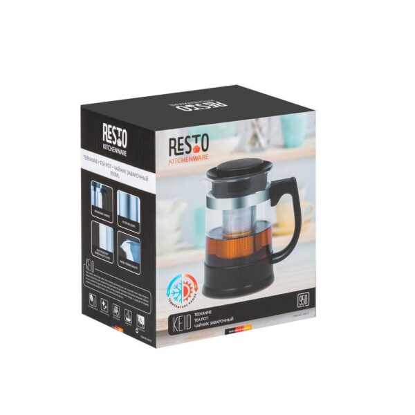 GLASS TEAPOT 950ML/90512 RESTO - Image 3