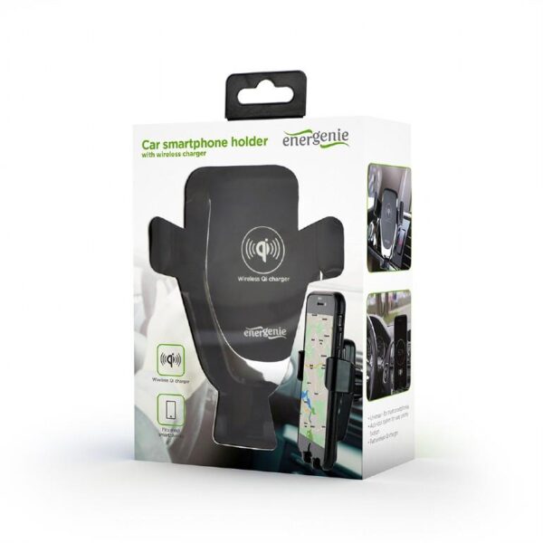 MOBILE HOLDER CAR W/CHARGER QI/EG-TA-CHAV-QI10-01 GEMBIRD - Image 3
