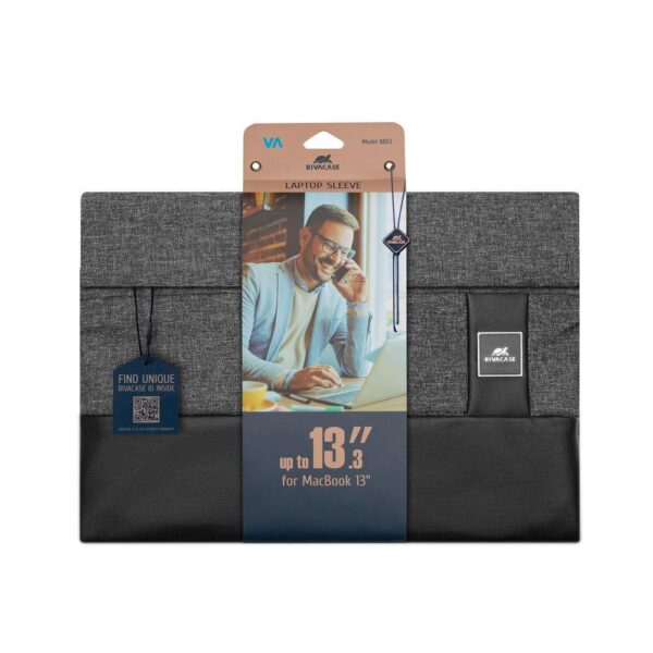 NB SLEEVE ULTRABOOK 13.3"/8803 BLACK MELANGE RIVACASE - Image 4