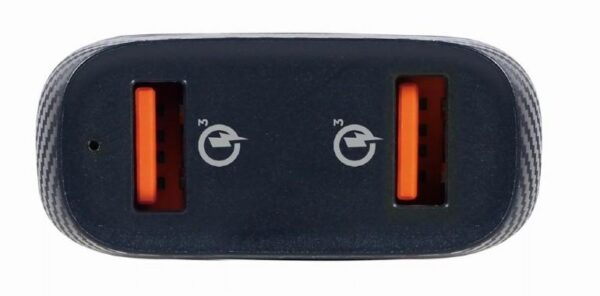 MOBILE CHARGER CAR USB 2PORT/QC3.0 TA-U2QC3-CAR-01 GEMBIRD - Image 2