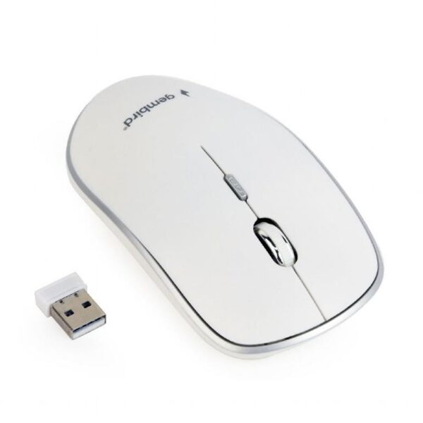 MOUSE USB OPTICAL WRL/WHITE MUSW-4B-01-W GEMBIRD - Image 2