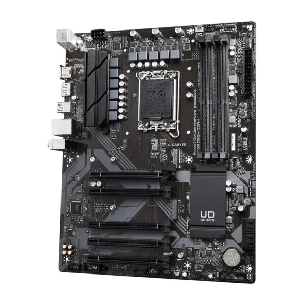 Mainboard|GIGABYTE|Intel B760 Express|LGA1700|ATX|Memory DDR4|Memory slots 4|4xPCI-Express 3.0 1x|1xPCI-Express 4.0 16x|2xM.2|1xHDMI|1xDisplayPort|4xUSB 2.0|1xUSB 3.2|1xUSB-C|1xPS/2|1xRJ45|3xAudio port|B760DS3HDDR4 - Image 4