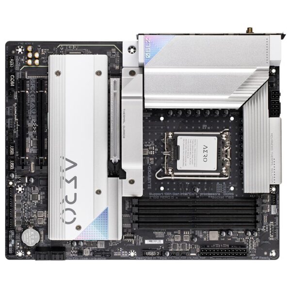 Mainboard|GIGABYTE|Intel Z790|LGA1700|ATX|Memory DDR5|Memory slots 4|2xPCI-Express 4.0 16x|1xPCI-Express 5.0 16x|5xM.2|1xHDMI|1xDisplayPort|2xUSB 2.0|6xUSB 3.2|2xUSB-C|1xOptical S/PDIF|1xRJ45|2xAudio port|Z790AEROG1.0 - Image 3