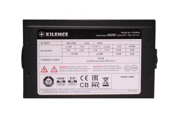 Power Supply|XILENCE|400 Watts|PFC Active|XN041 - Image 8