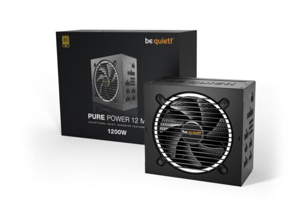 Power Supply|BE QUIET|1200 Watts|Peak Power 1250 Watts|Efficiency 80 PLUS GOLD|PFC Active|MTBF 100000 hours|BN346 - Image 2