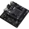 Mainboard|ASROCK|AMD B550|SAM4|MicroATX|1xPCI-Express 3.0 1x|1xM.2|1xPCI-Express 4.0 16x|Memory DDR4|Memory slots 2|1x15pin D-sub|1xDVI|1xHDMI|2xUSB 2.0|4xUSB 3.2|1xPS/2|1xRJ45|3xAudio port|B550M-HDV - Image 3