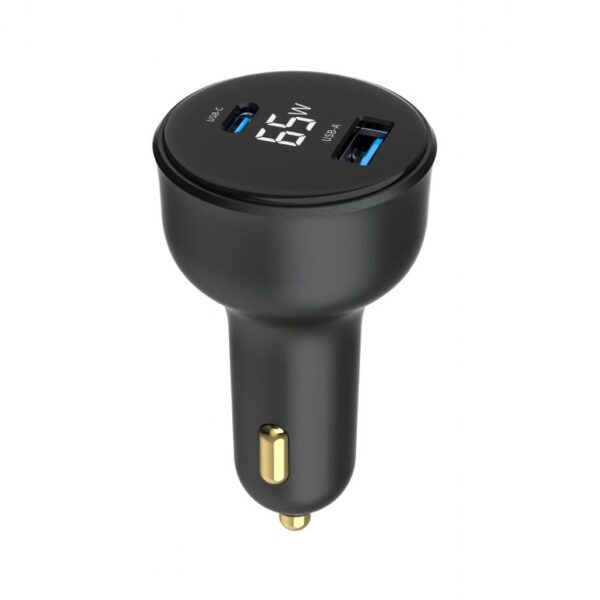 MOBILE CHARGER CAR USB 2PORT/TA-UC-AC2PD30LCD-CAR01 GEMBIRD - Image 2