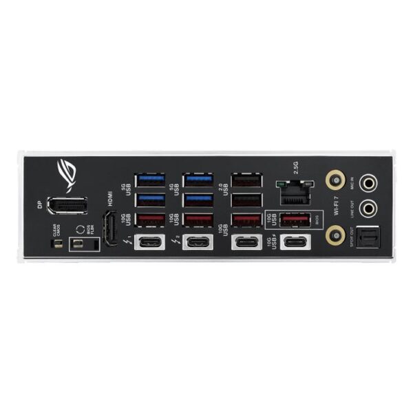 Mainboard|ASUS|Intel Z890|LGA1851|ATX|Memory DDR5|Memory slots 4|1xPCI-Express 4.0 16x|1xPCI-Express 5.0 16x|5xM.2|1xHDMI|1xDisplayPort|1xAudio-In|1xAudio-Out|2xUSB 2.0|4xUSB 3.0|4xUSB 3.1|2xUSB-C|2xUSB-C w/Thunderbolt|1xOptical S/PDIF|1xRJ45|ROGSTRIXZ890-FGAMWIFI - Image 6